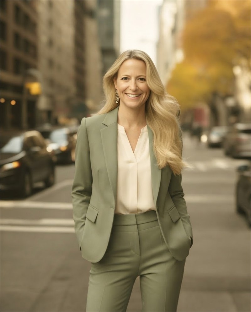 Michelle-Shayne Matin, Registered Psychotherapist (Qualifying), photographed on a Toronto street